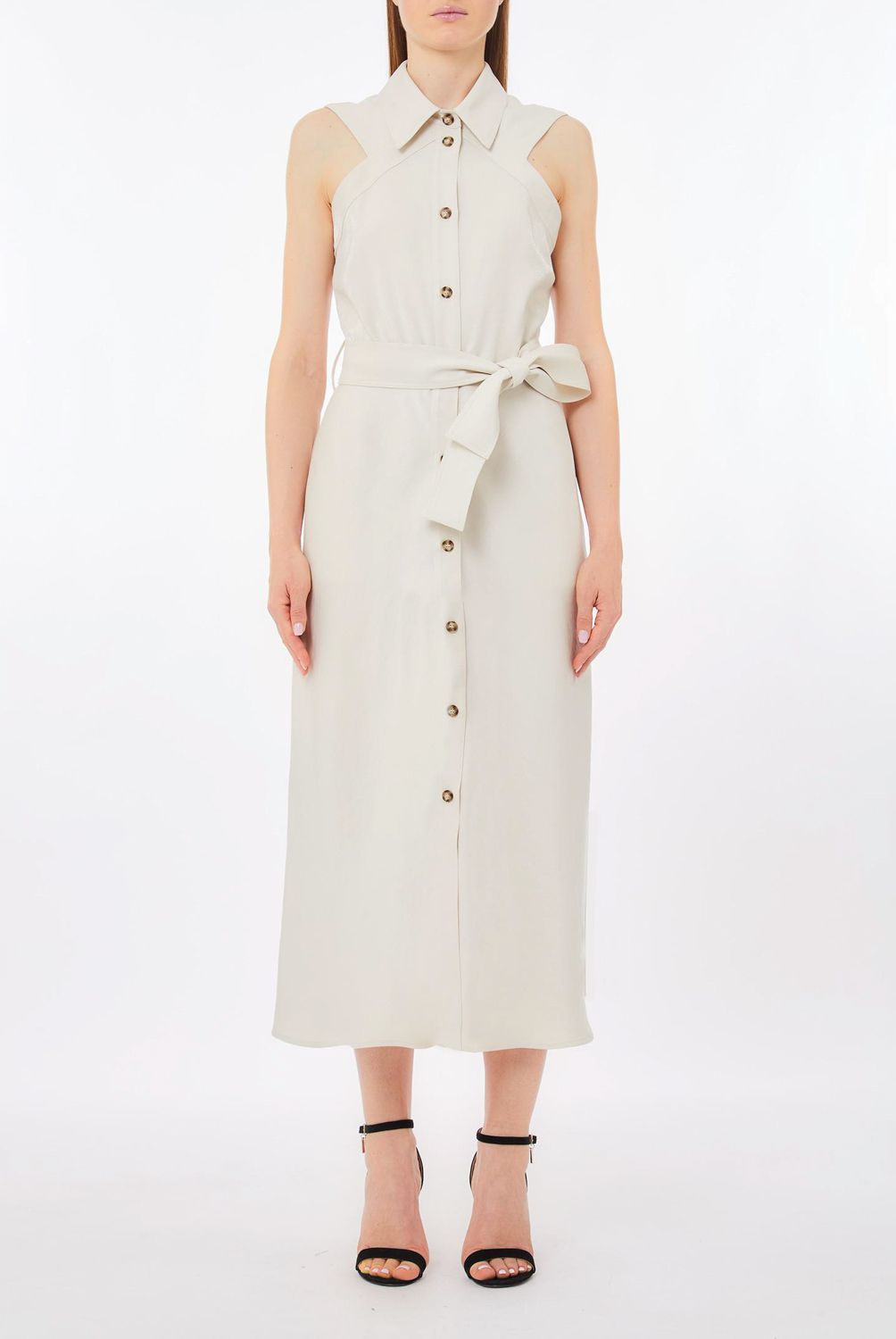 LIUJO - Vestido Largo Con Botones Mujer Liujo