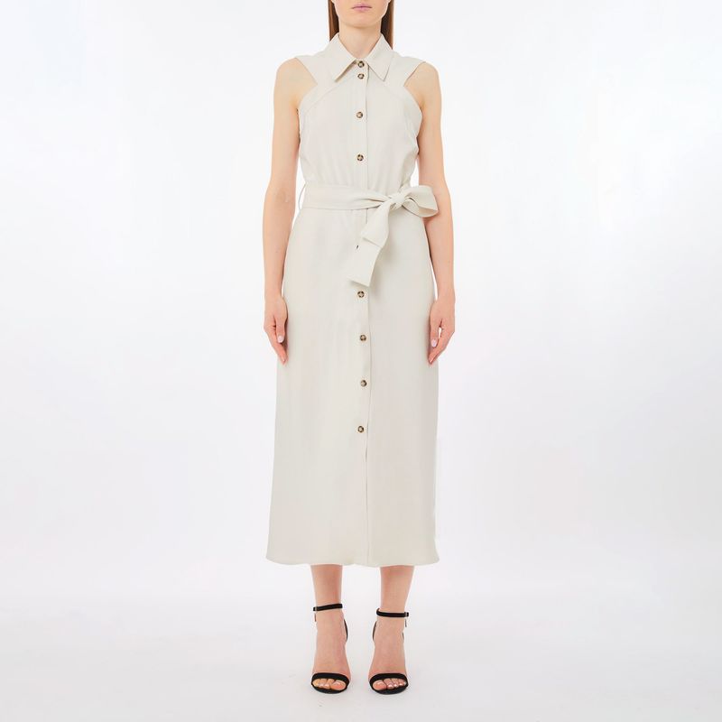 LIUJO - Vestido Largo Con Botones Mujer Liujo