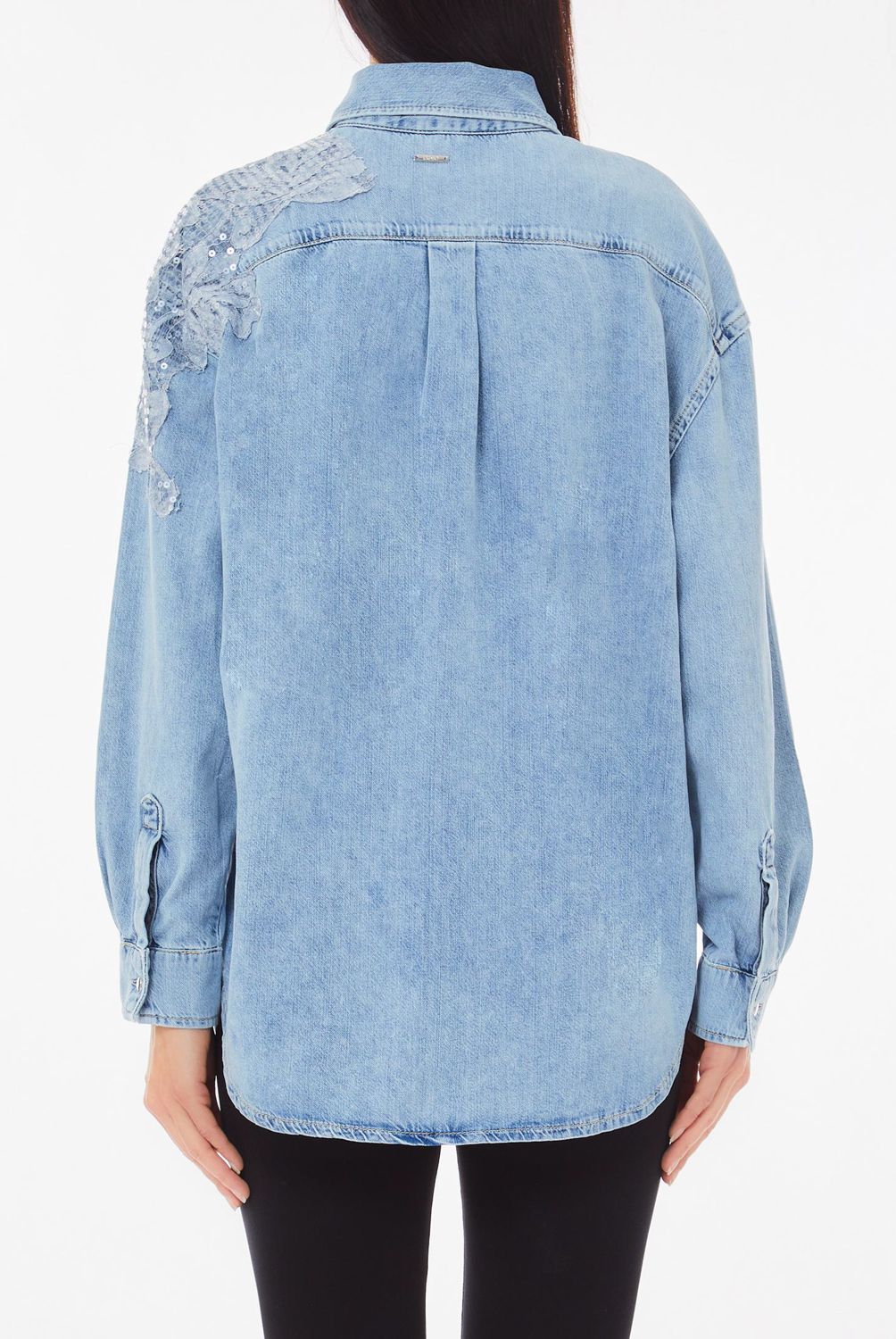 LIUJO - Blusa Denim Algodón Mujer Liujo