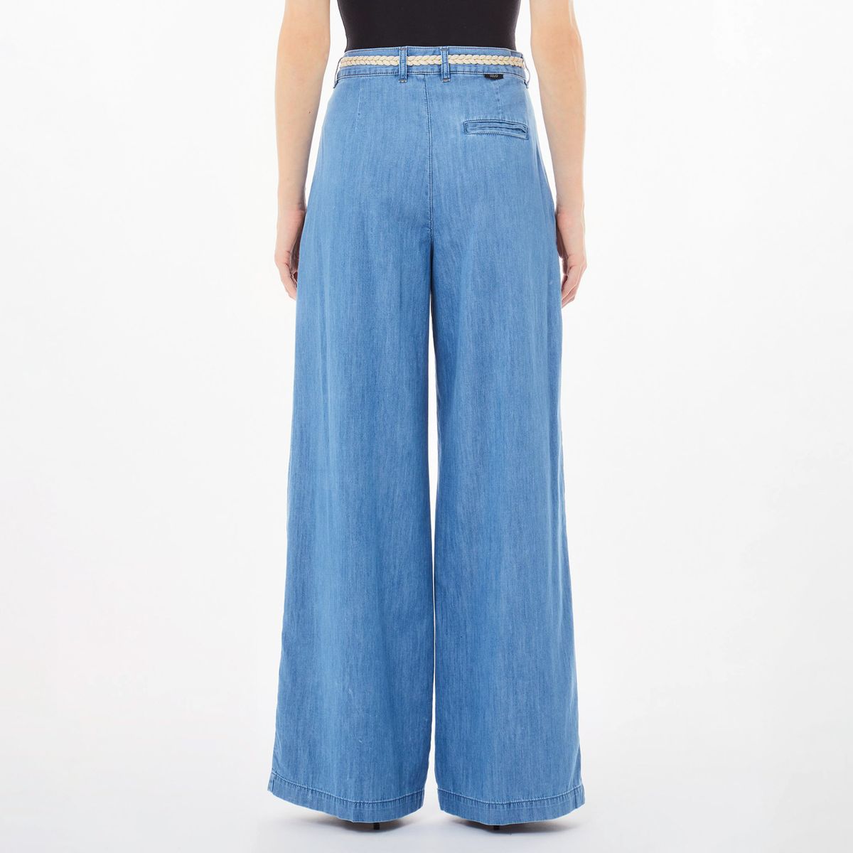 LIUJO - Jeans Wide Leg Tiro Alto Mujer Liujo