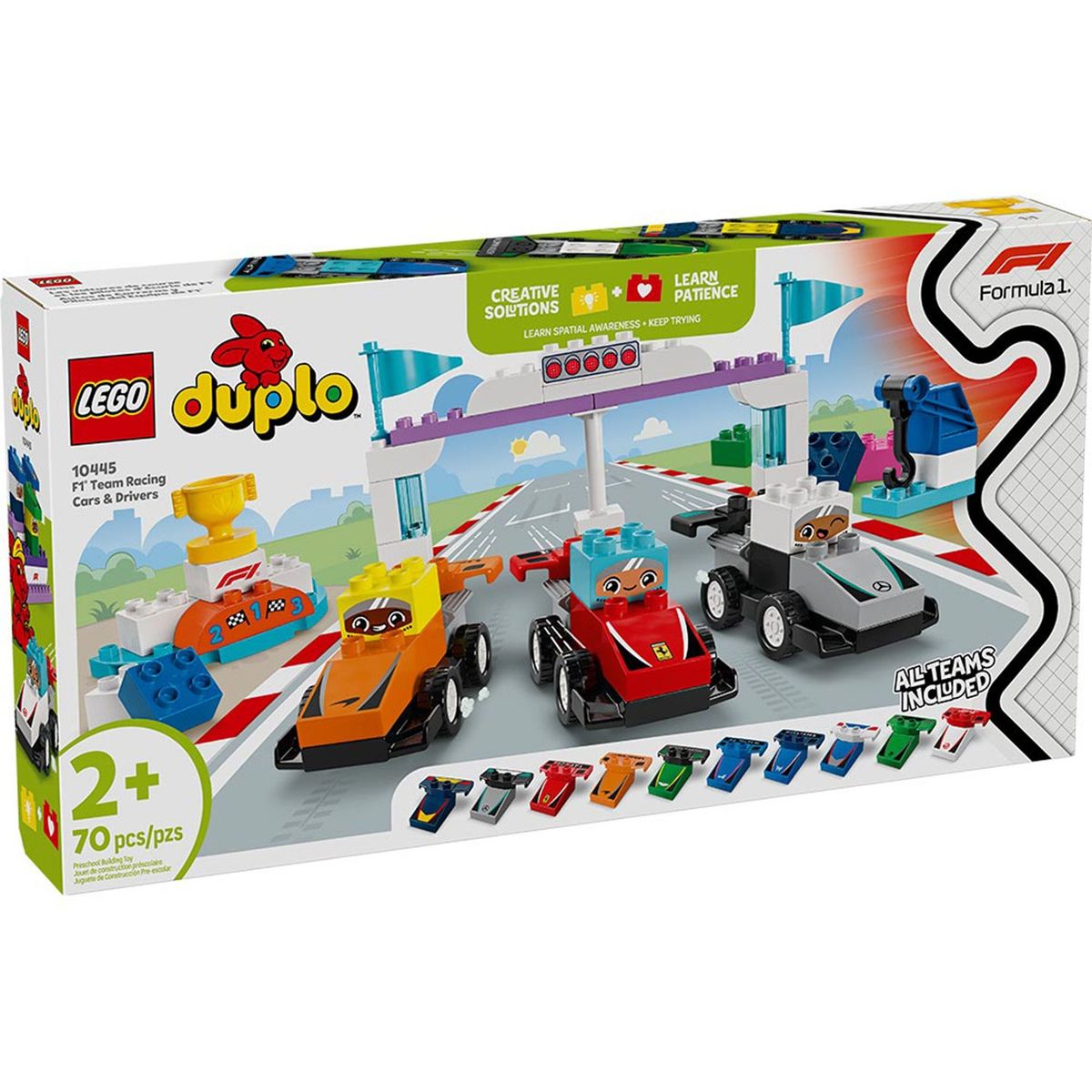 LEGO - Lego Duplo: Autos de Carreras y Pilotos F1