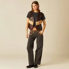NICOLI - Blazer Gamuza Café Mujer