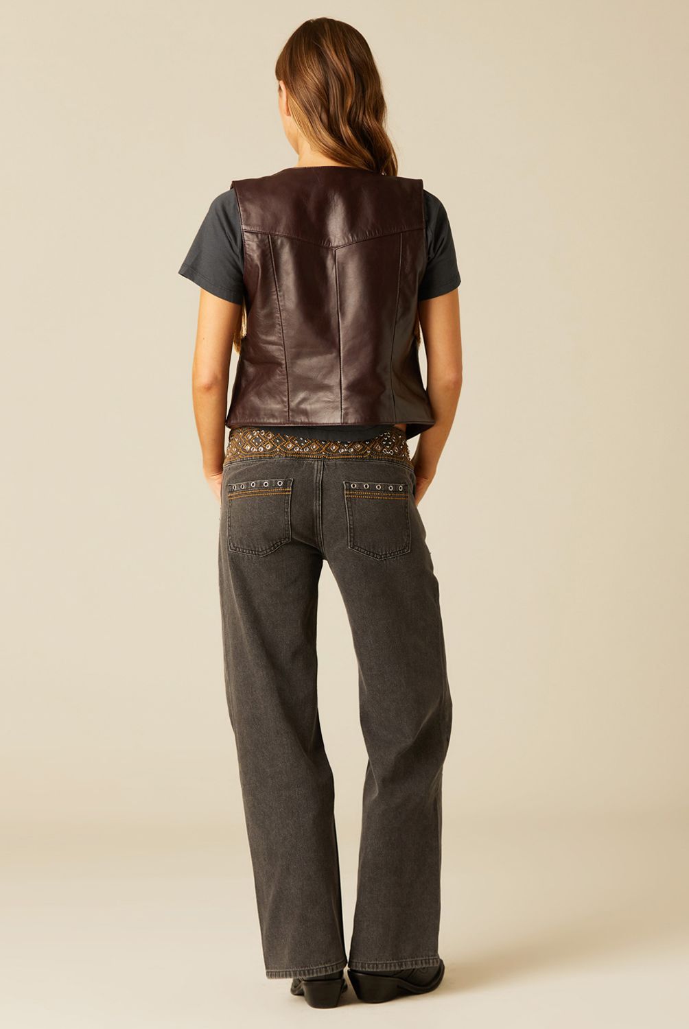 NICOLI - Blazer Gamuza Café Mujer Nicoli