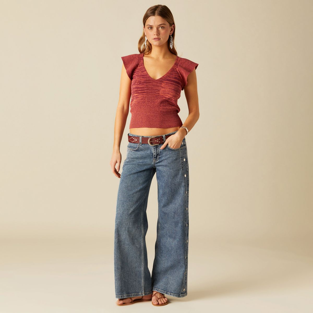 NICOLI - Jeans Straight Mujer Nicoli