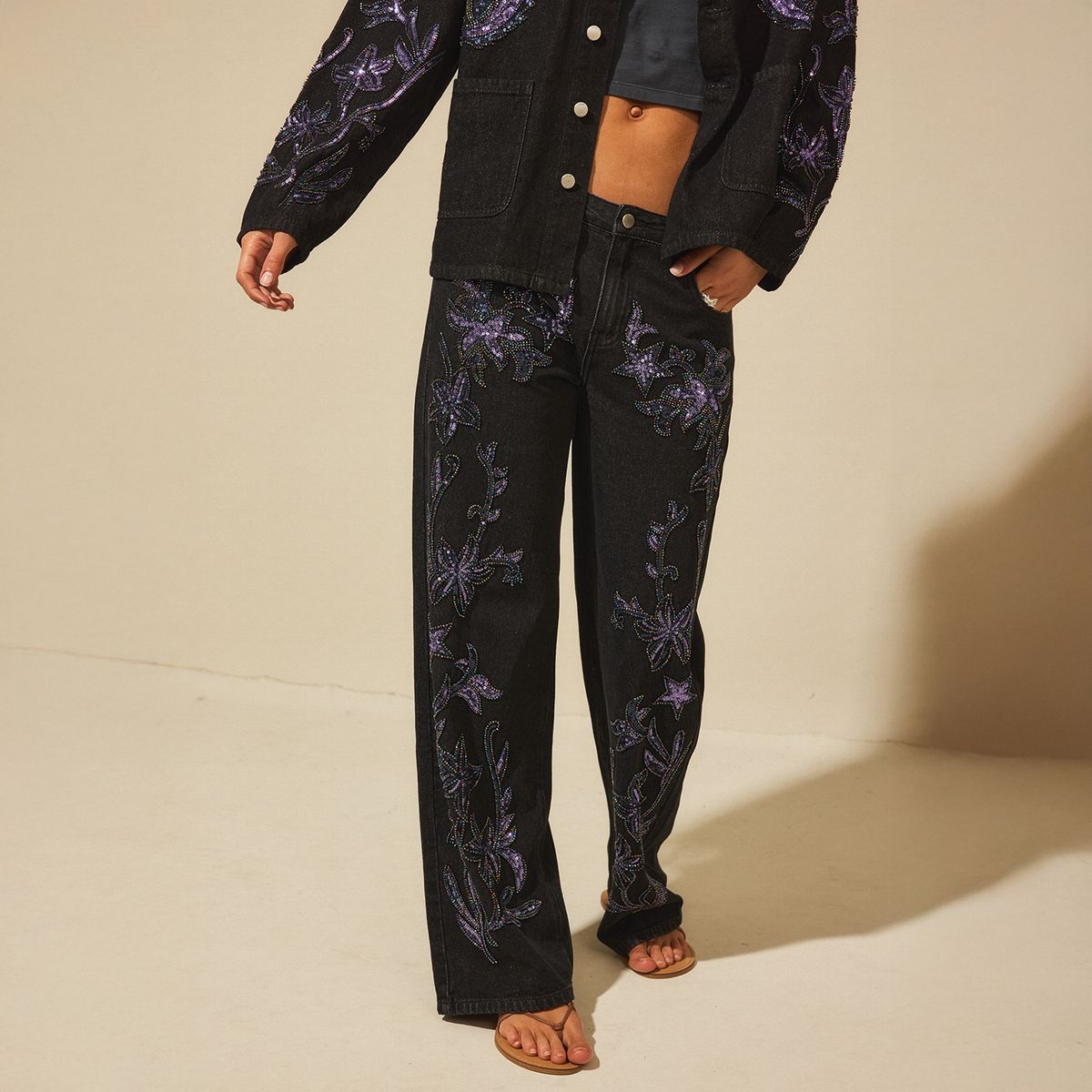 NICOLI - Jeans Tiro Bajo Mujer Nicoli