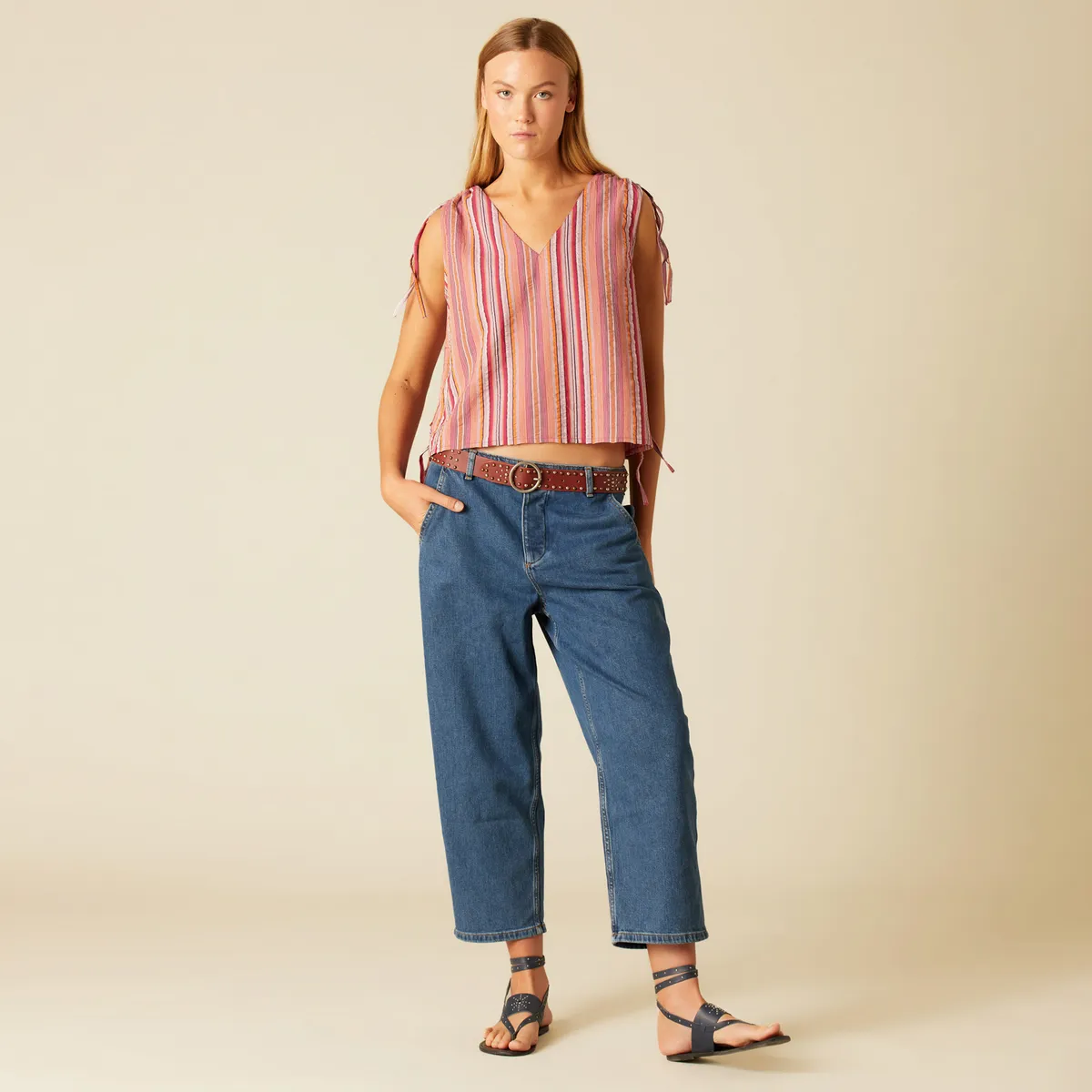NICOLI - Jeans Straight Mujer Nicoli