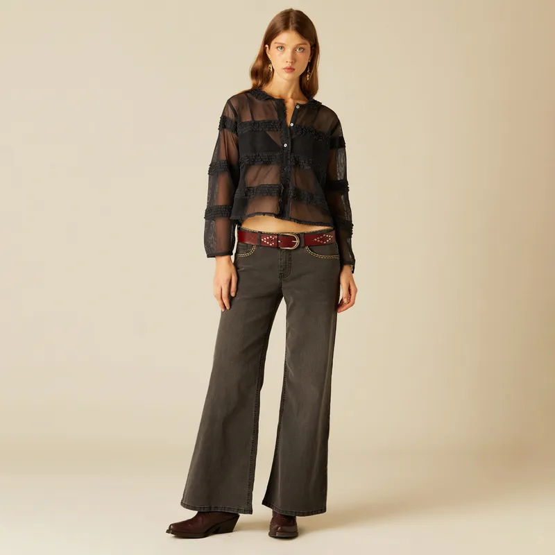 NICOLI - Jeans Tiro Bajo Mujer Nicoli
