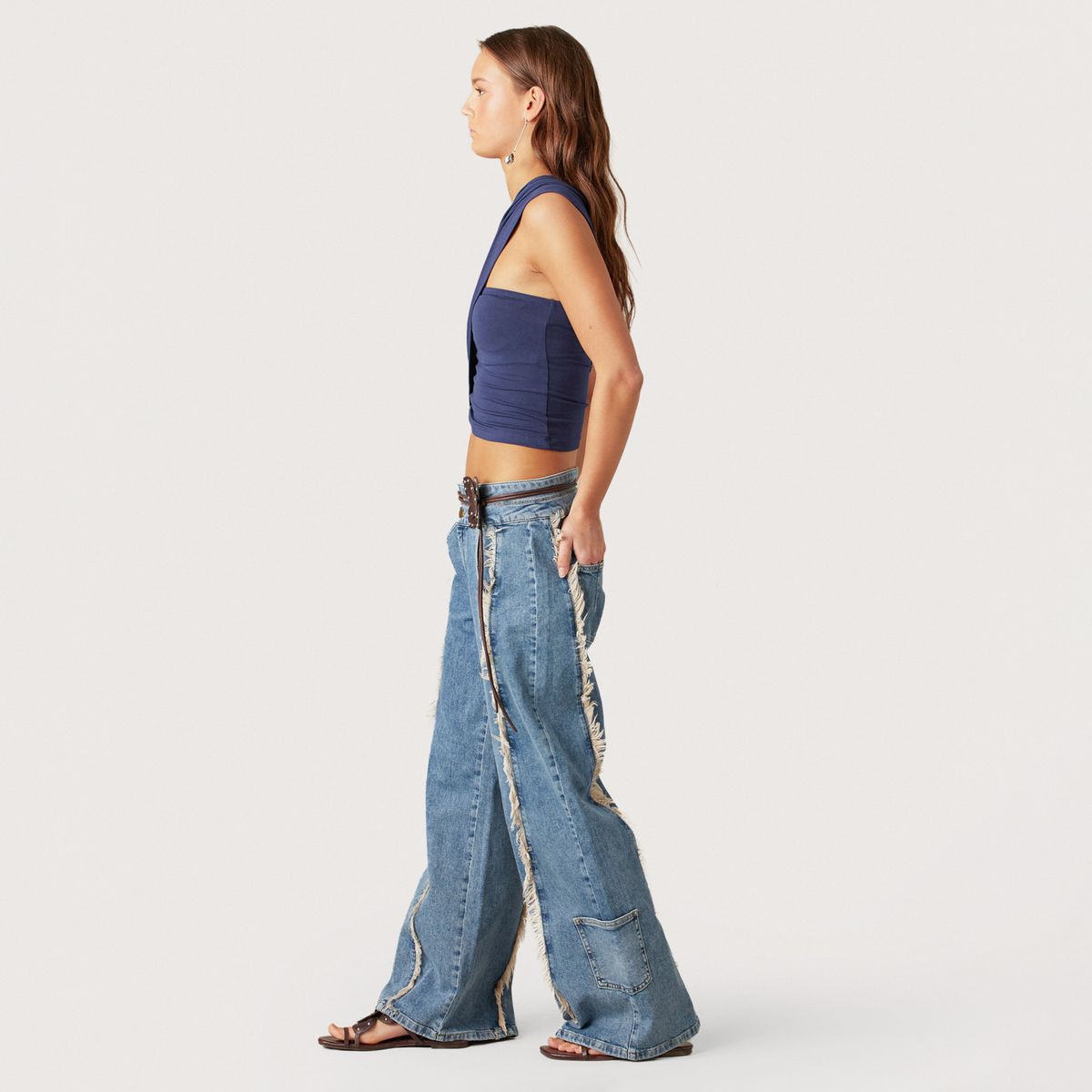 NICOLI - Jeans Straight Mujer Nicoli