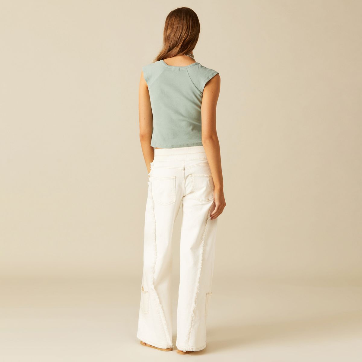 NICOLI - Polera Snaps Verde Mujer Nicoli