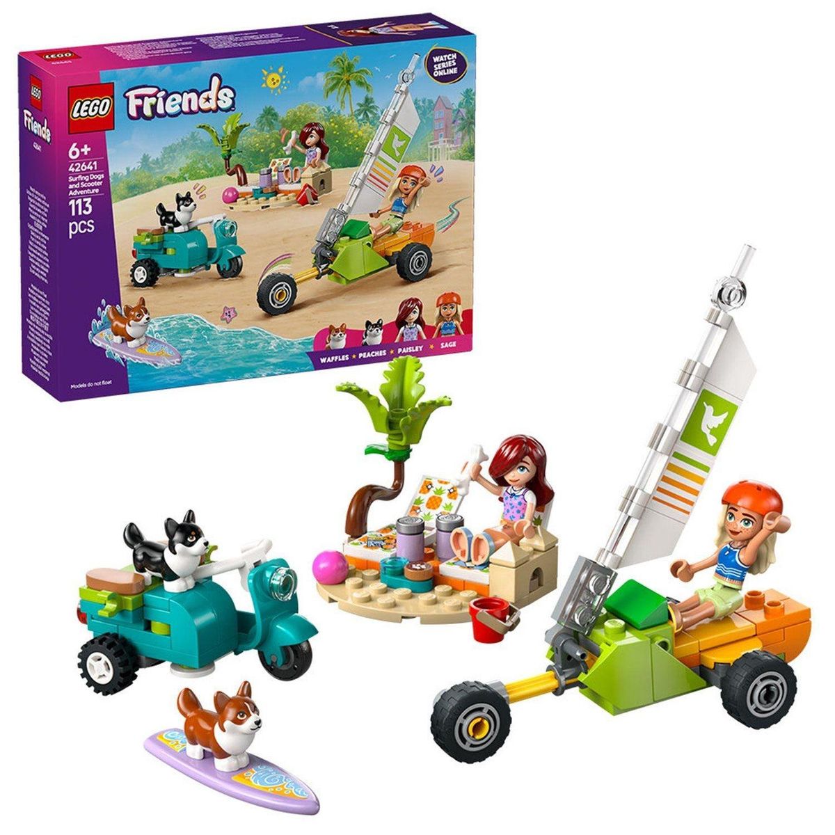LEGO - Lego Friends: Mascotas Surferas y Aventura sobre Ruedas