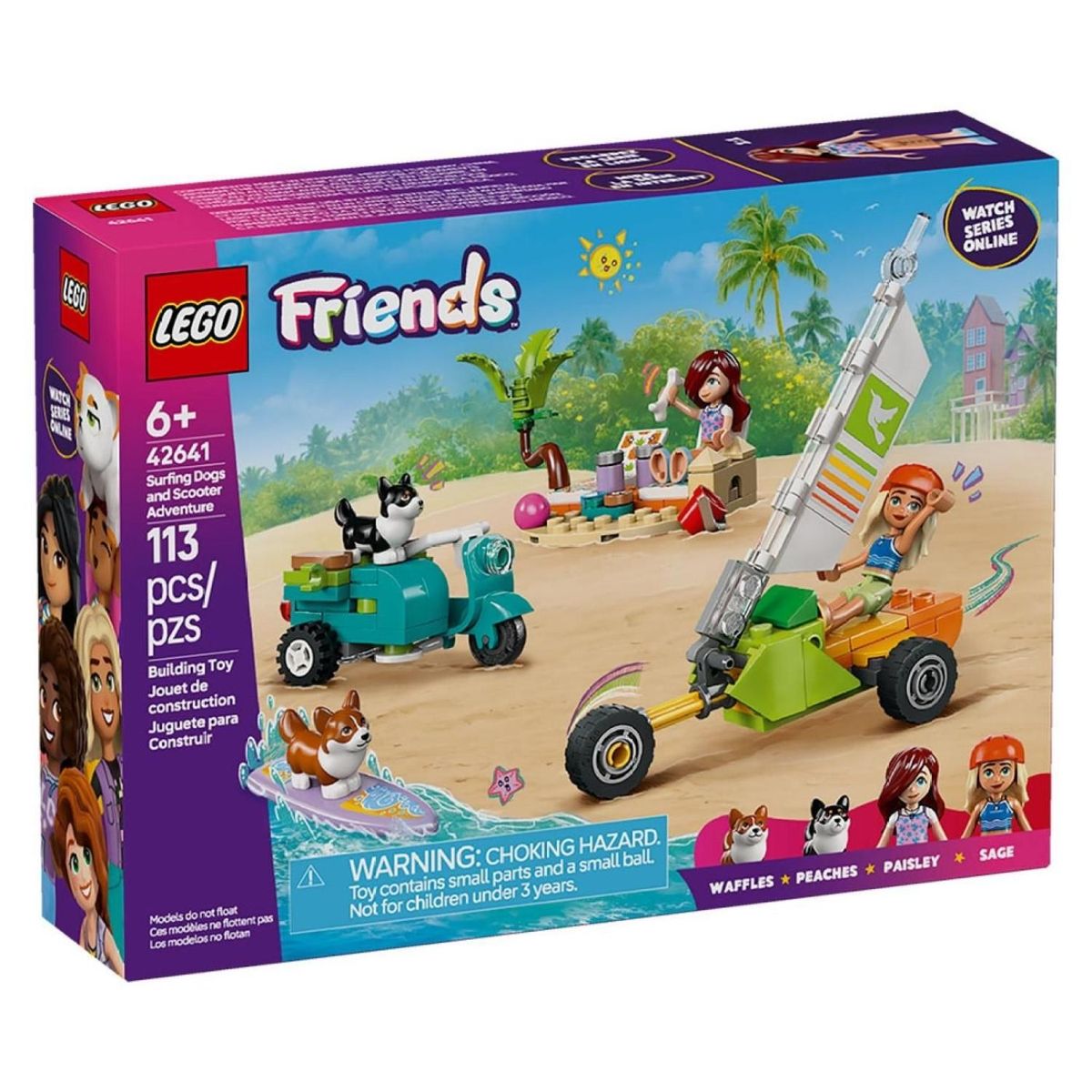 LEGO - Lego Friends: Mascotas Surferas y Aventura sobre Ruedas