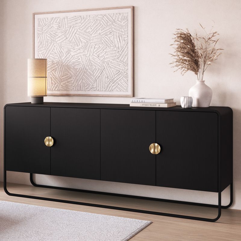 DECOCASA - Buffet 180 Cm Negro Decocasa