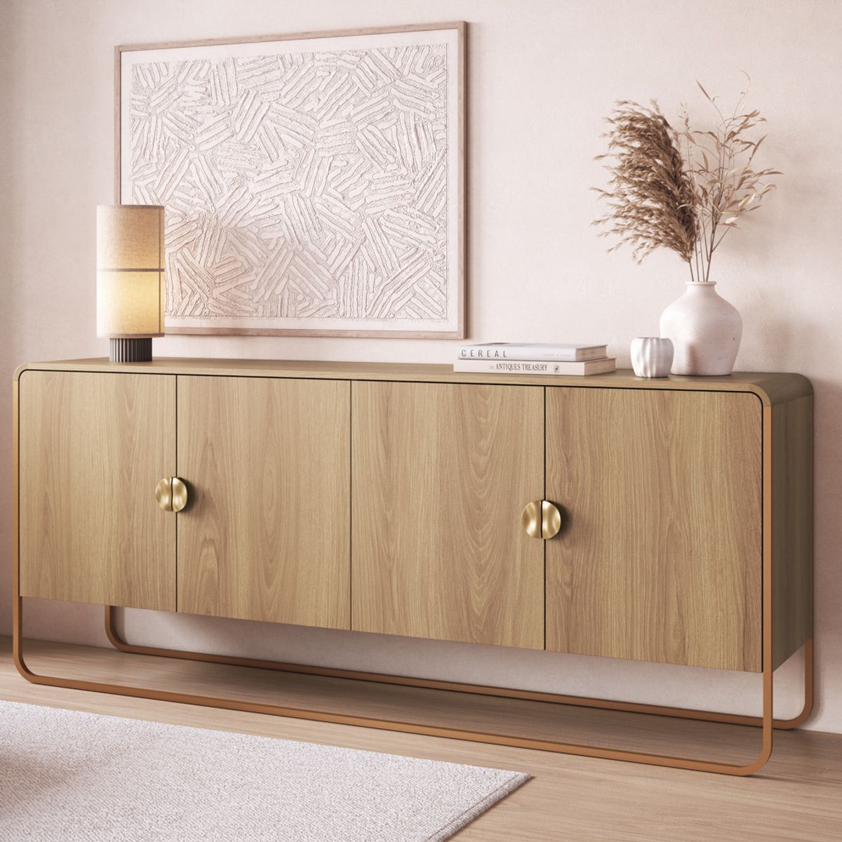 DECOCASA - Buffet 180 Cm Natural Decocasa