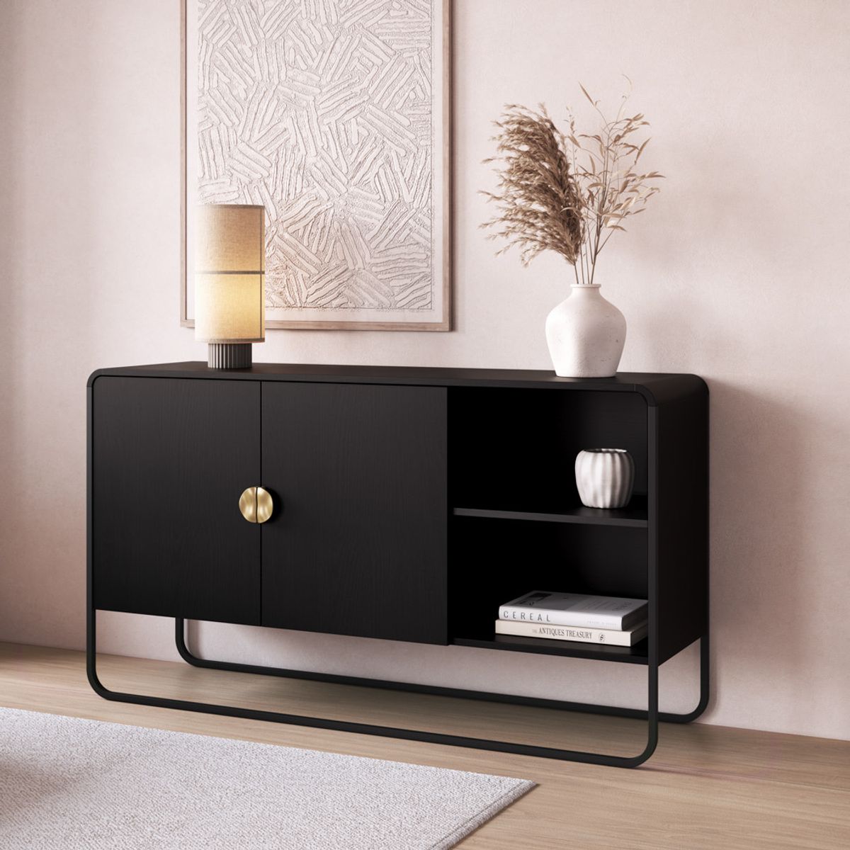 DECOCASA - Buffet 135 Cm Negro Decocasa