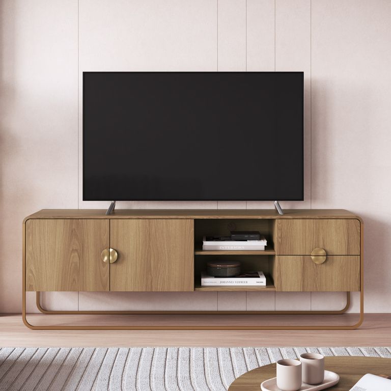 DECOCASA Rack Luna 75 Pulgadas 28076 Negro