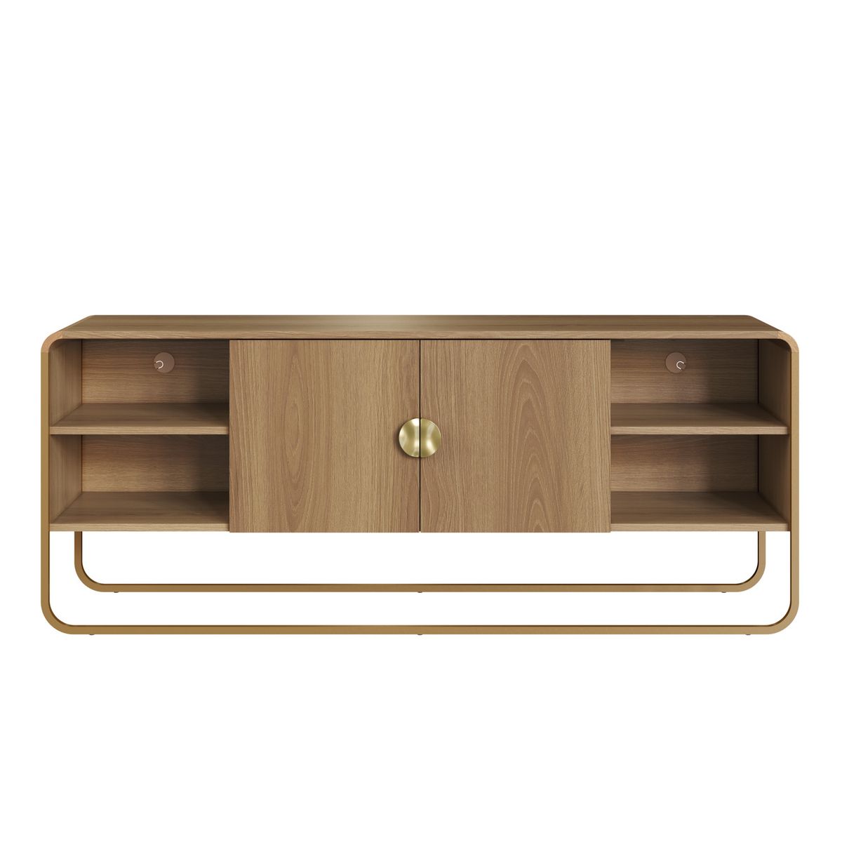 DECOCASA - Rack Luna 60 pulgadas 28070 Natural Decocasa