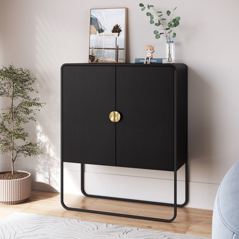 DECOCASA Buffet 90Cm Negro