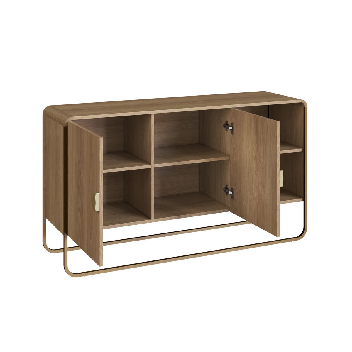 DECOCASA - Buffet + Bar + Arrimo + Rack Natural Decocasa