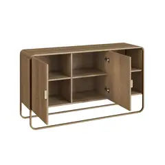 DECOCASA - Buffet + Bar + Arrimo + Rack Natural