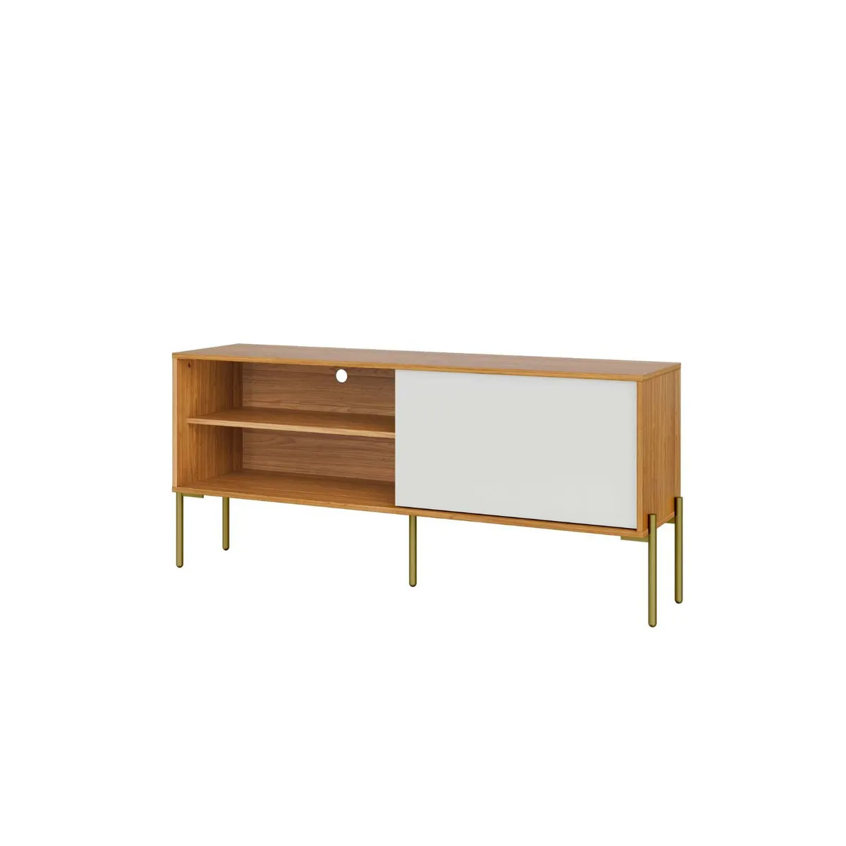 DECOCASA - Racks 50 Pulgadas R516 Castaño Off White Decocasa