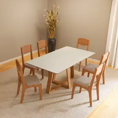 DECOCASA - Juegos De Comedor Tm87 6 Puestos