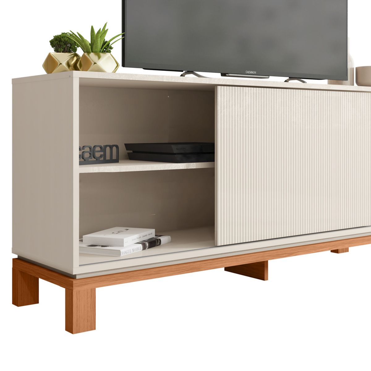 DECOCASA - Rack Mondrian 1.35 Blanco Decocasa
