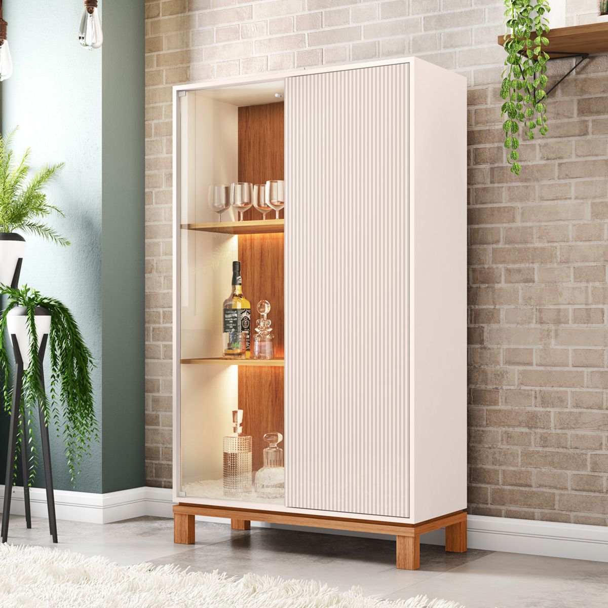 DECOCASA - Vitrina Mondrian Ow Castaño Decocasa