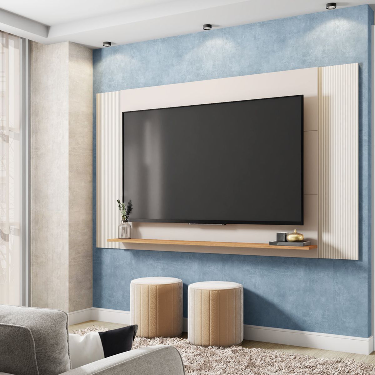 DECOCASA - Panel Mondrian Ext off white 1.3-1.8 Decocasa
