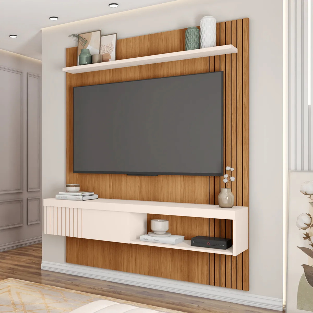 DECOCASA - Panel Jade 150 Cm Castaño Ow Decocasa