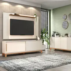 DECOCASA - Panel + Rack 180 Cm + Vi + Bu Mondrian Ow