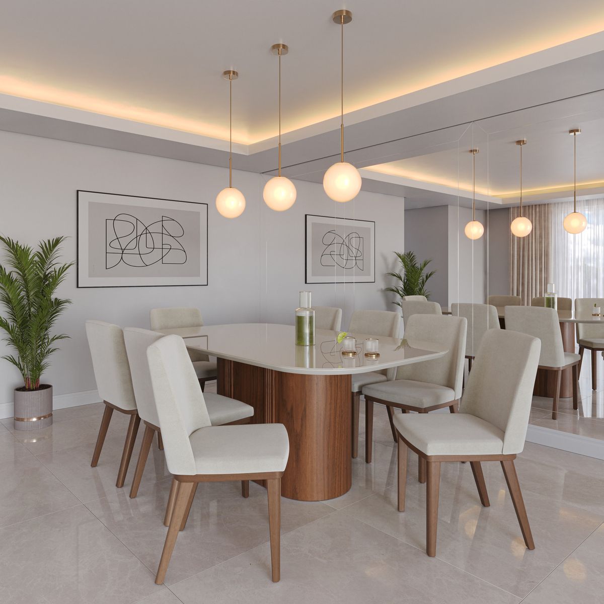 DECOCASA - Juego De Comedor Kalina 6 Sillas Decocasa