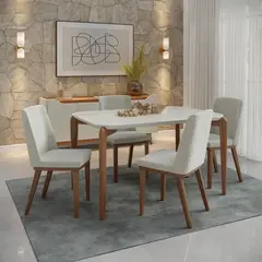 DECOCASA - Juego De Comedor Donatella 6 Sillas Kalina