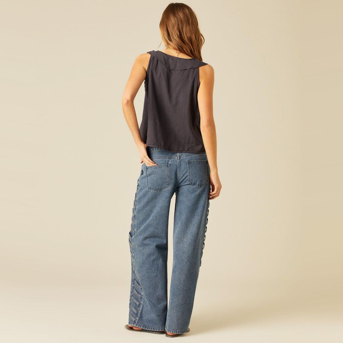 NICOLI - Jeans Wide Leg Mujer Nicoli