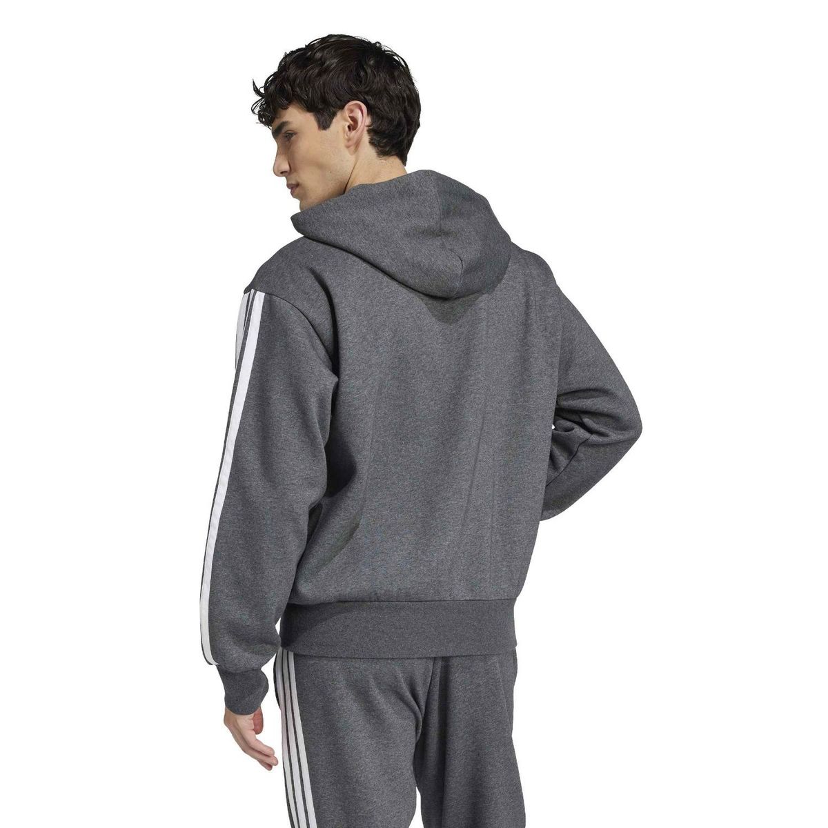 ADIDAS - Polerón Deportivo M 3S Fl Fz Hd Jn2466 Hombre Adidas