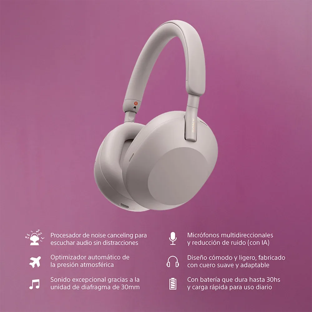 Sony WH-1000XM5 Rosado, foto 6