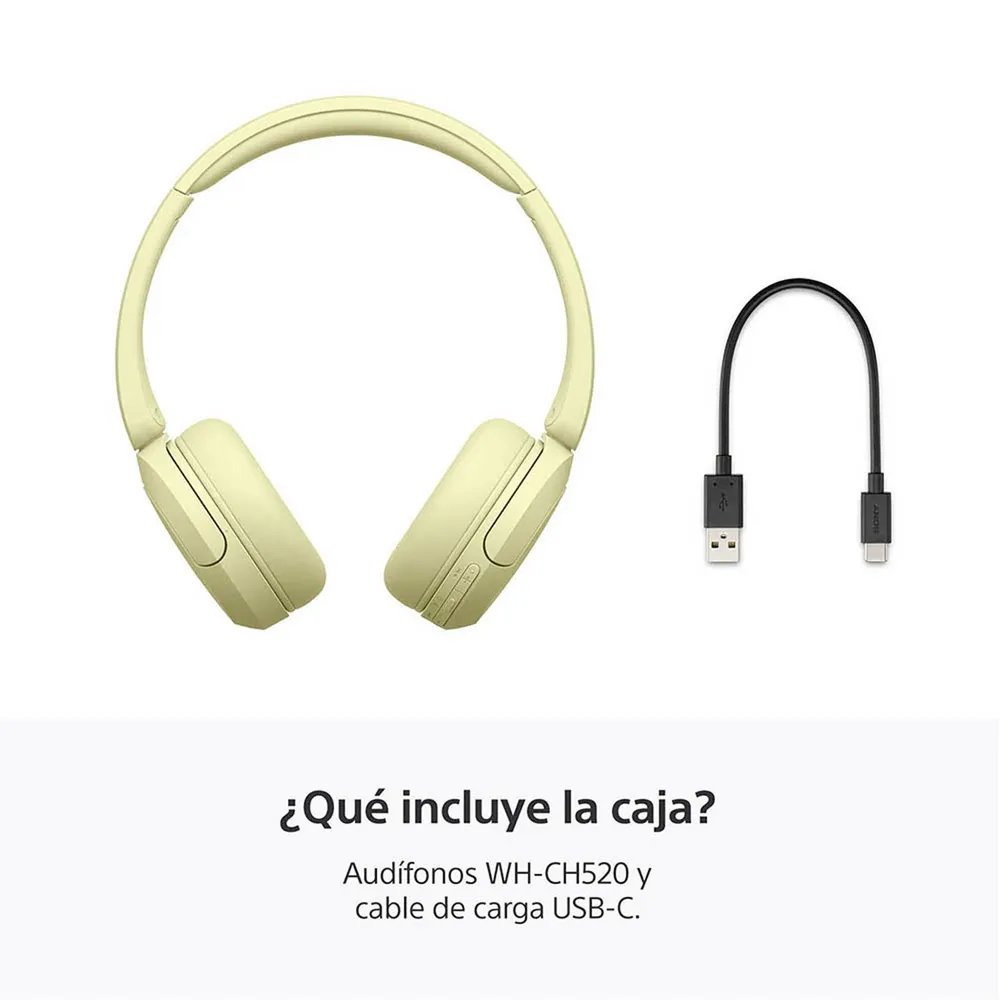 Sony WH-CH520 Amarillo, foto 4
