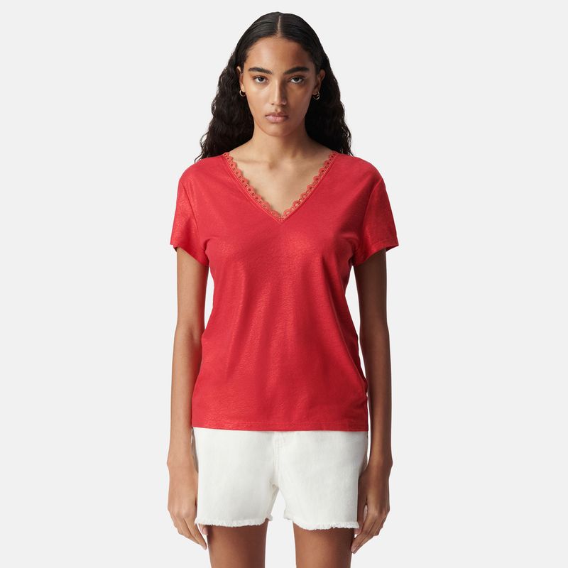 IKKS - Polera Lisa Manga Corta Mujer IKKS