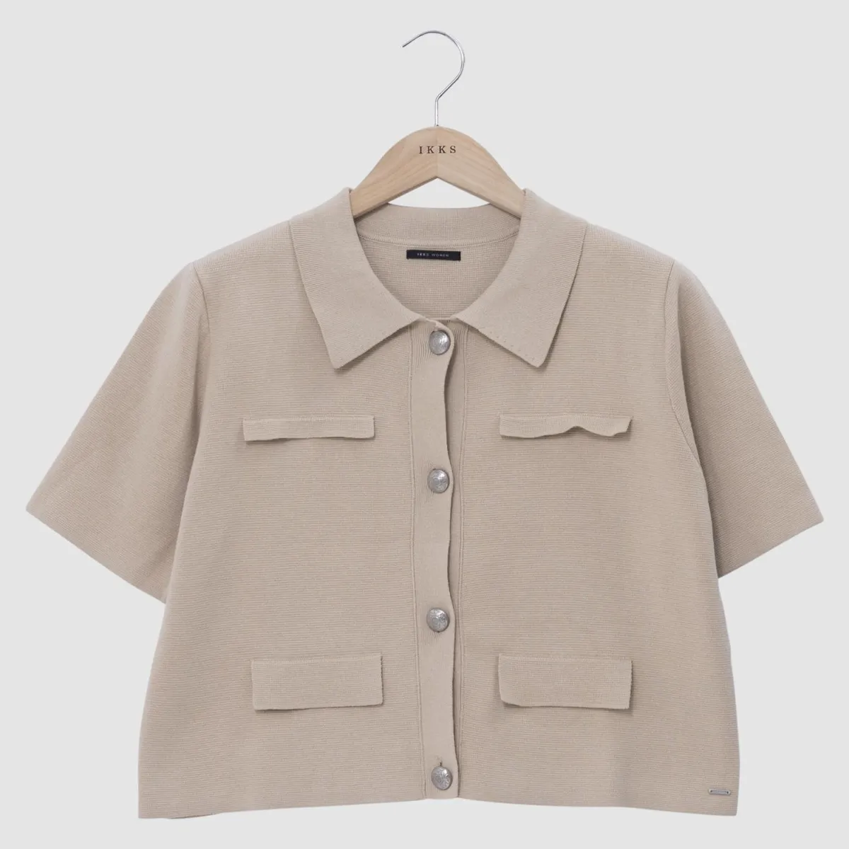 IKKS - Chaqueta Manga Corta Botones Mujer IKKS