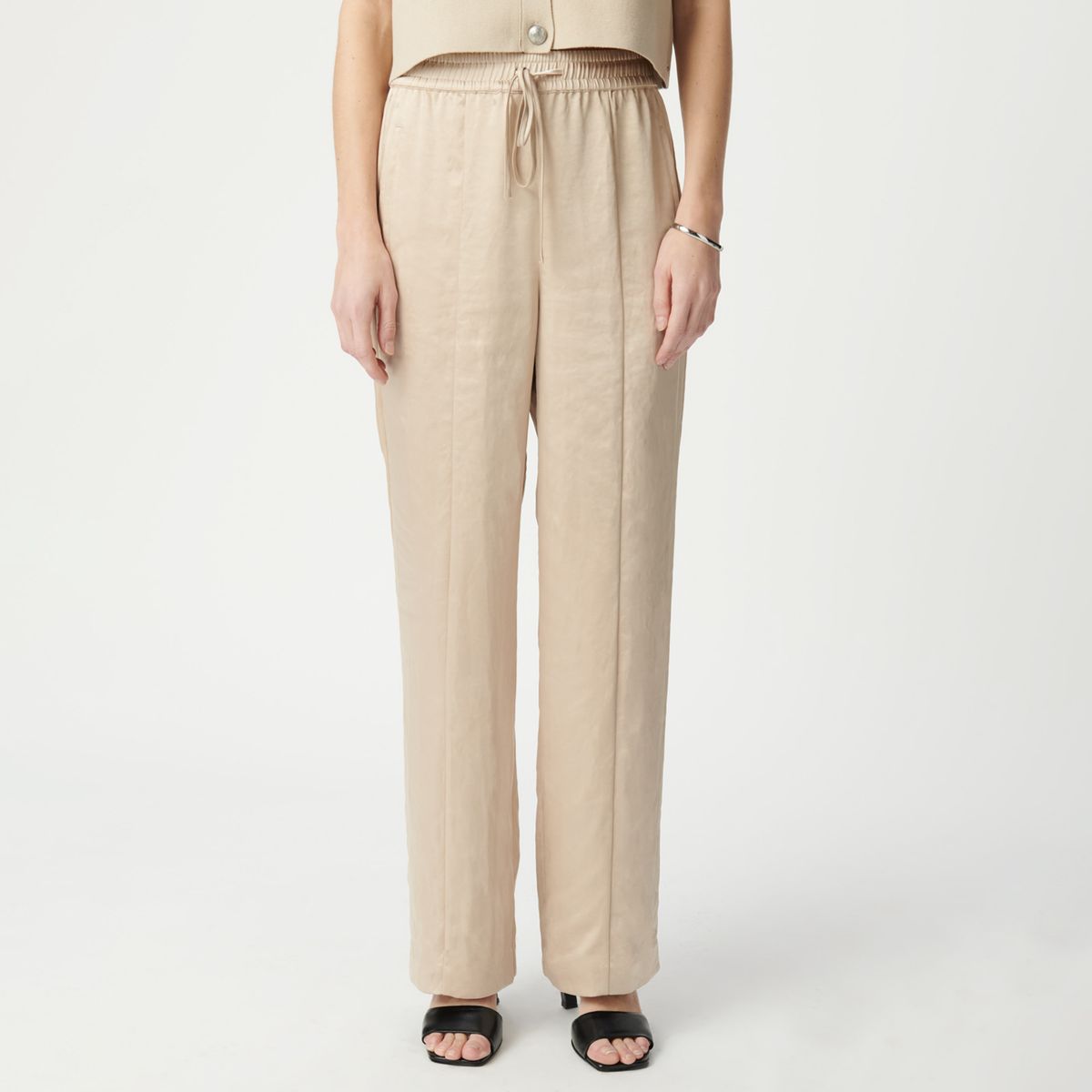 IKKS - Pantalón Beige Mujer IKKS