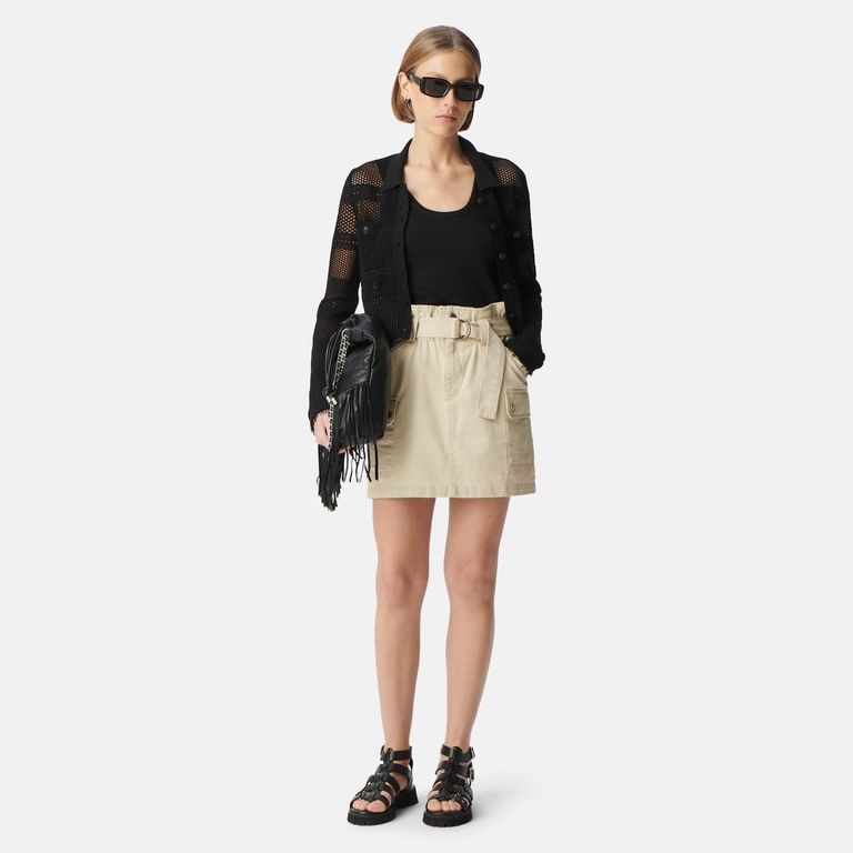 IKKS Falda Mini Cargo Mujer