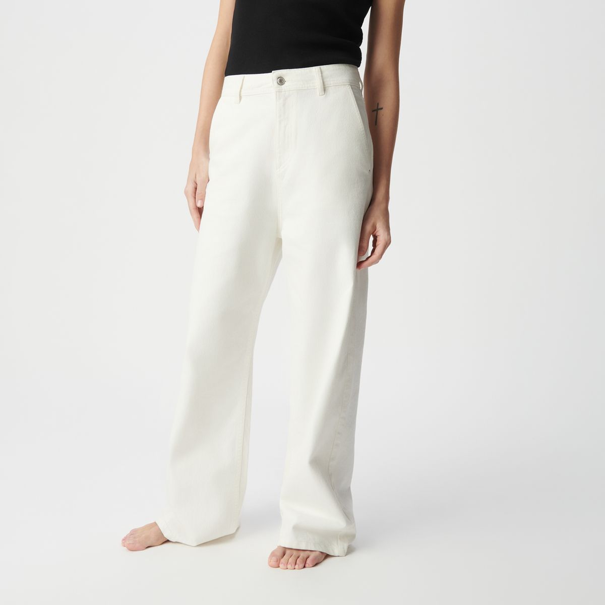 IKKS - Pantalón Blanco Mujer IKKS