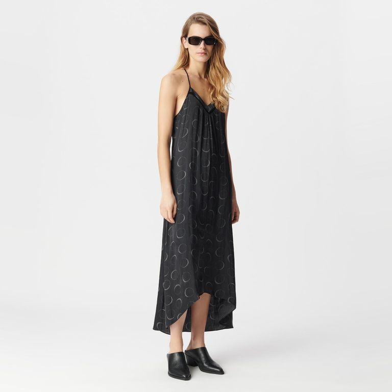 IKKS Vestido Largo Estampado Mujer