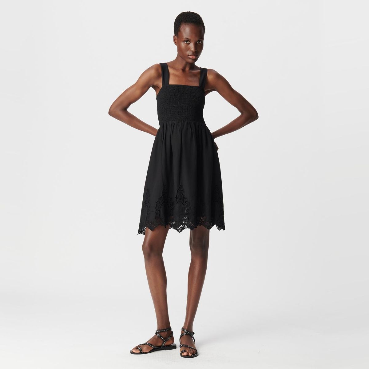 IKKS - Vestido Corto Negro Mujer IKKS