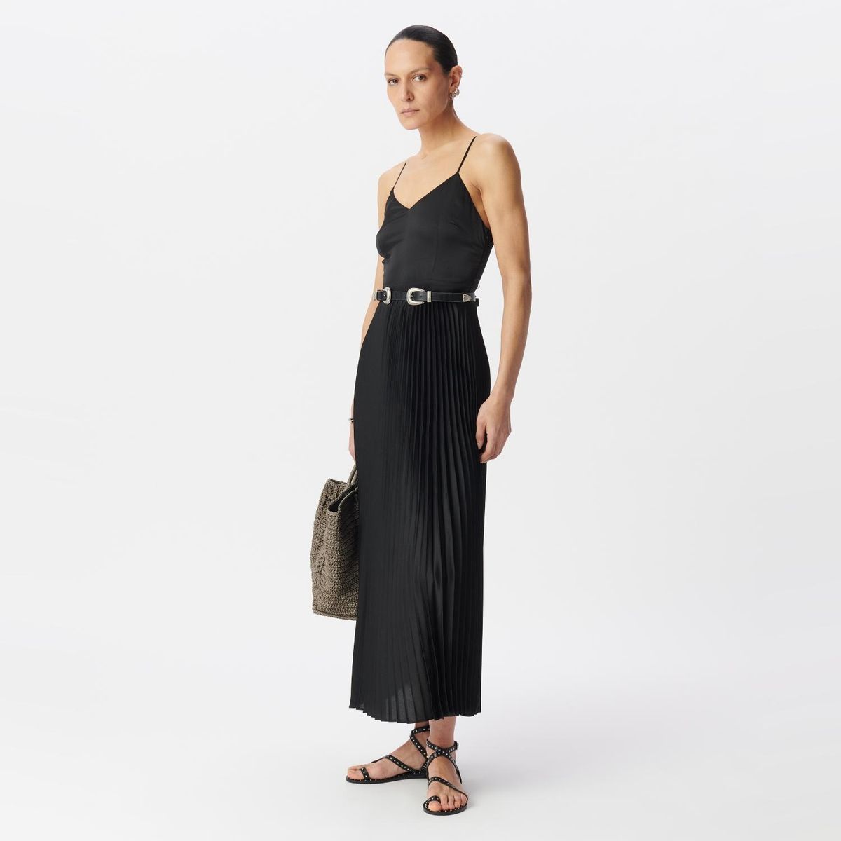 IKKS - Vestido Efecto Plisado Mujer IKKS