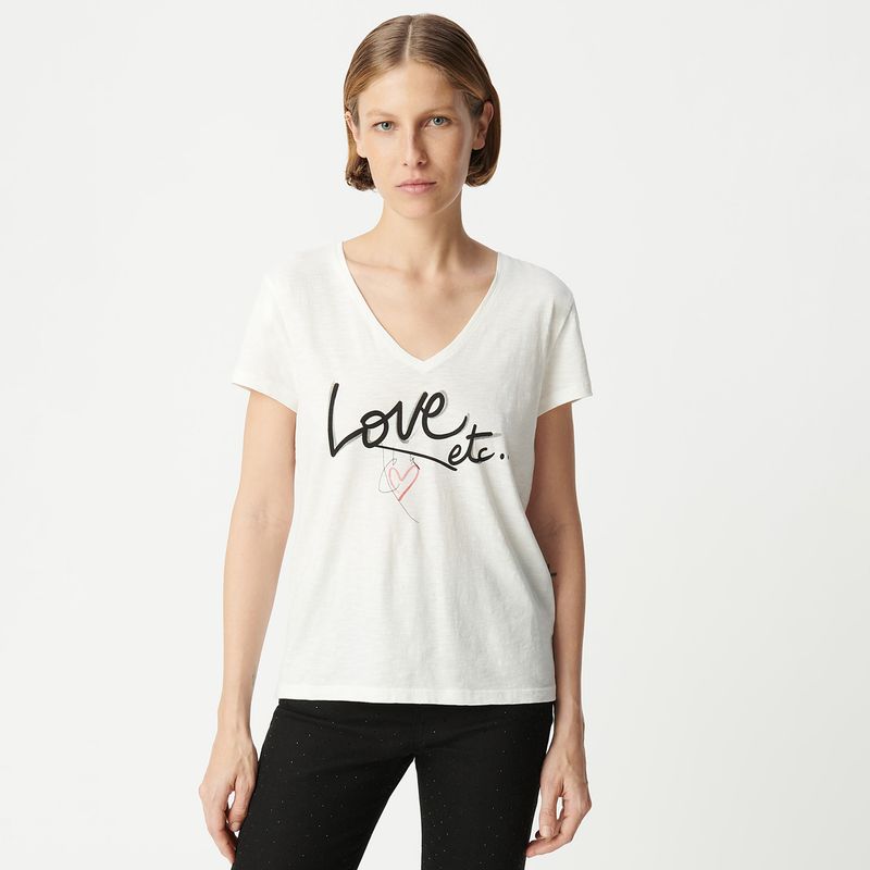 IKKS - Polera Manga Corta Estampada Mujer IKKS