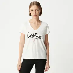 IKKS - Polera Manga Corta Estampada Mujer