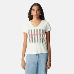IKKS - Polera Manga Corta Estampada Mujer