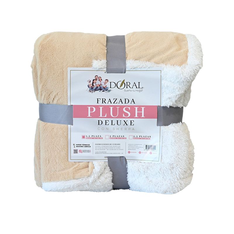 DORAL - Frazada Plush Sherpa Deluxe Doral
