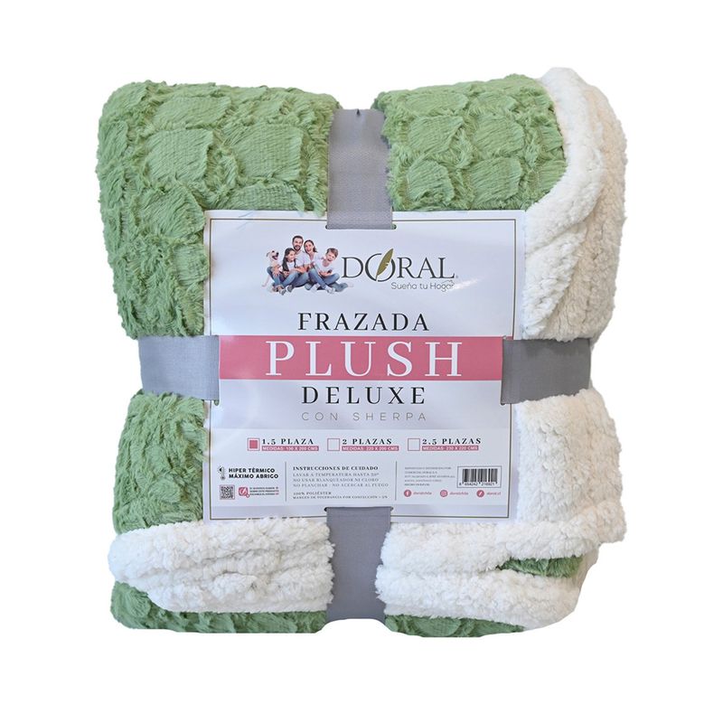 DORAL - Frazada Plush Sherpa Deluxe Doral