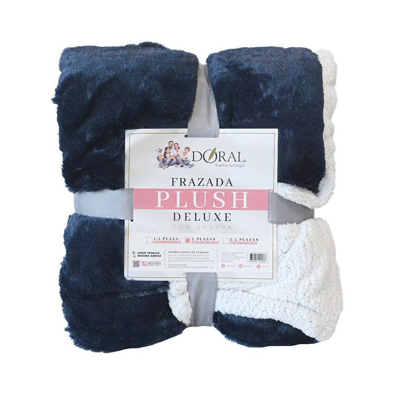 DORAL - Frazada Plush Sherpa Deluxe Doral